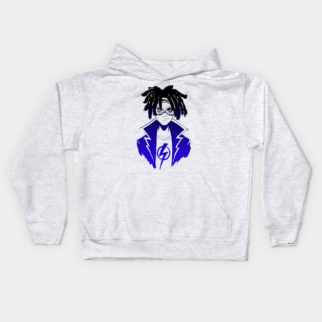 Static Shock!!! Kids Hoodie by ArtsyCantabile